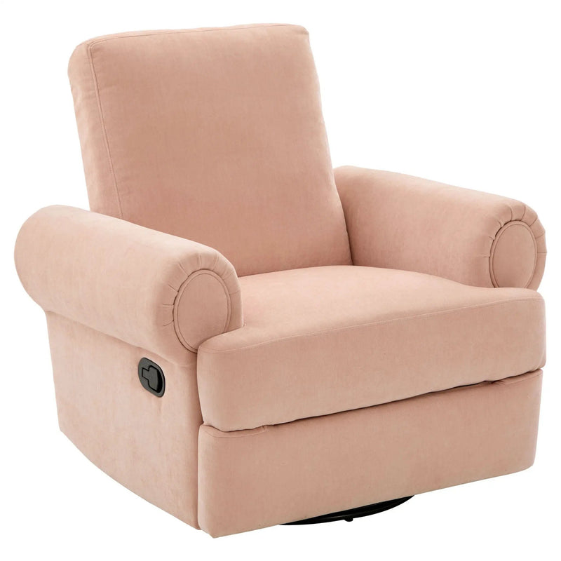 Manual Swivel Recliner Rocker Chair With Adjustable Backrest by Unique Piece Furniture