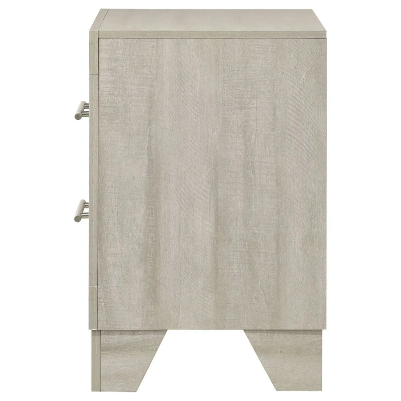 Trenton 2-drawer Nightstand Bedside Table Rustic Cream by Unique Piece Furniture