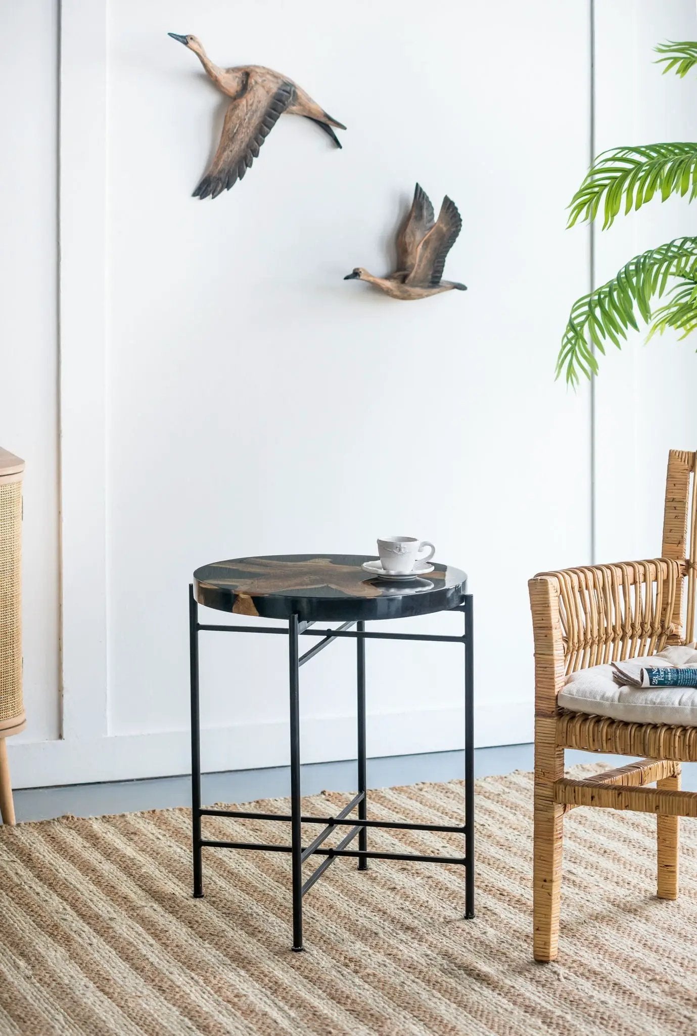 Side Table - Black / Brown by HouseOfZazla