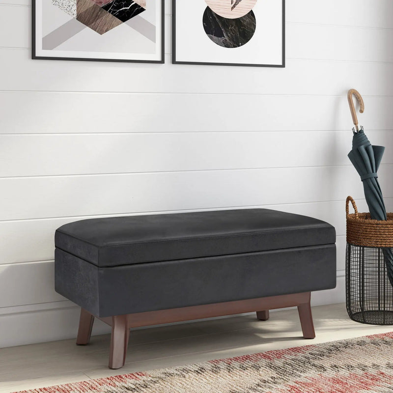 Owen - Upholstered Rectangular Storage Ottoman by HouseOfZazla