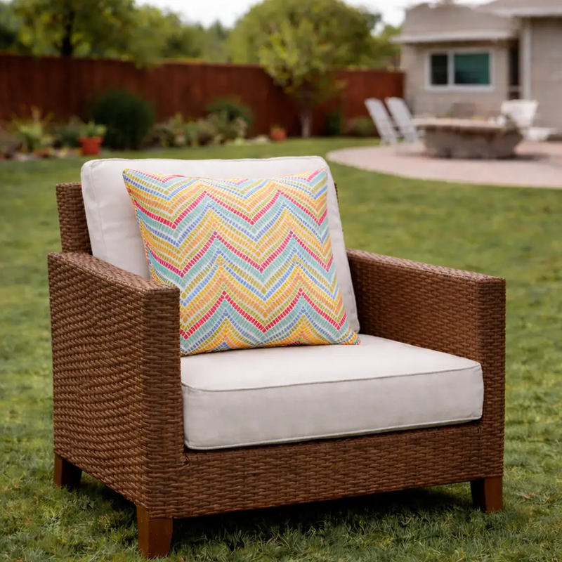 2 Pack Outdoor Throw Pillows, Waterproof & Fade-Resistant by HouseOfZazla