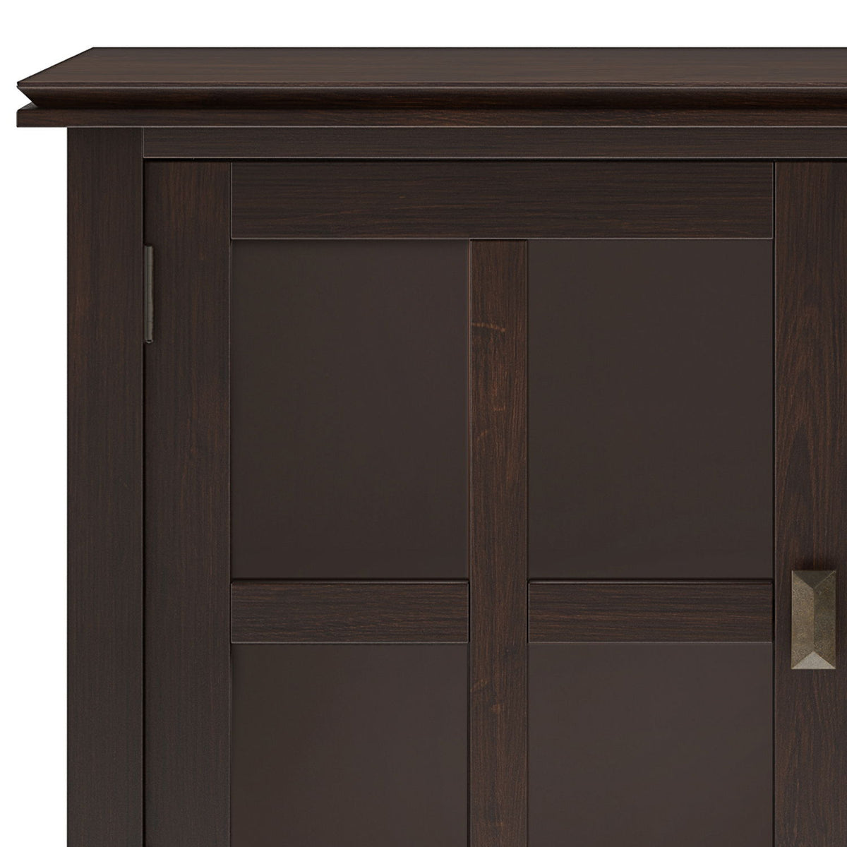 Large Sideboard Buffet with Tempered Glass Doors - Dark Chestnut Brown, photo 9 of 11