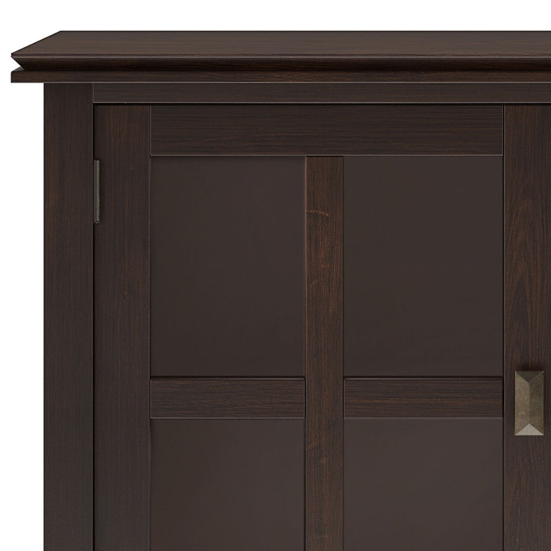 Large Sideboard Buffet with Tempered Glass Doors - Dark Chestnut Brown, photo 9 of 11