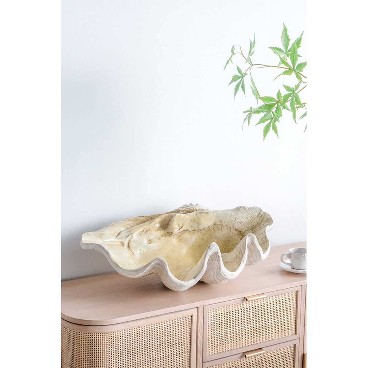Large Clam Shell Accent 25.3x16.5x8.5" by HouseOfZazla