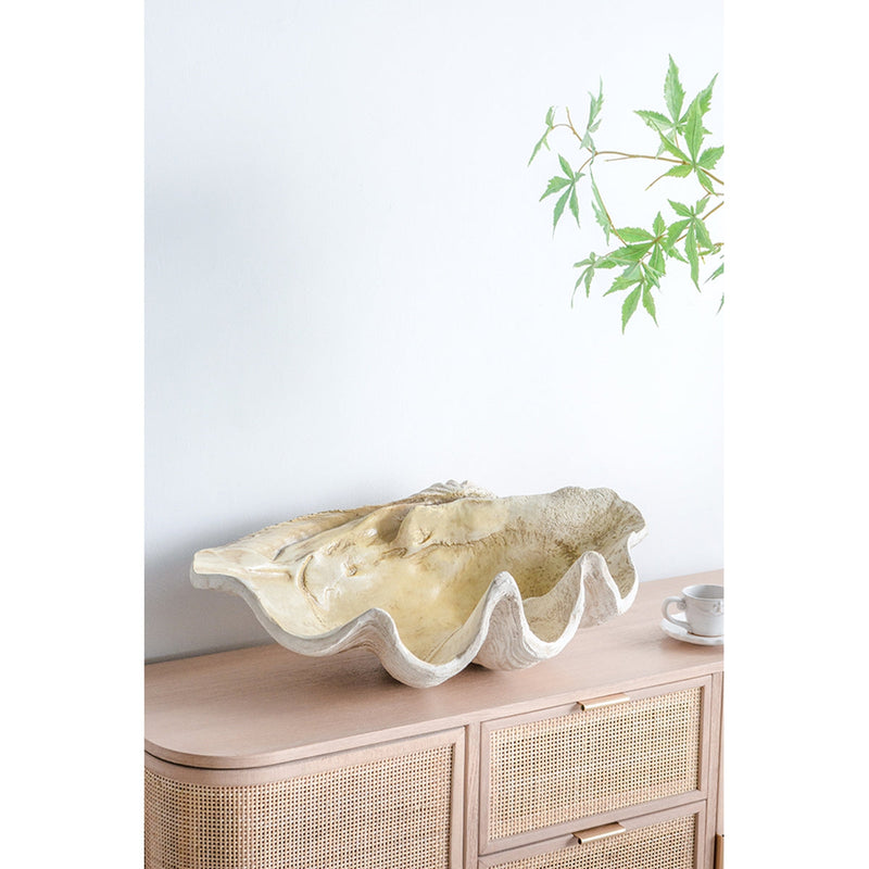 Large Clam Shell Accent 25.3x16.5x8.5" by HouseOfZazla