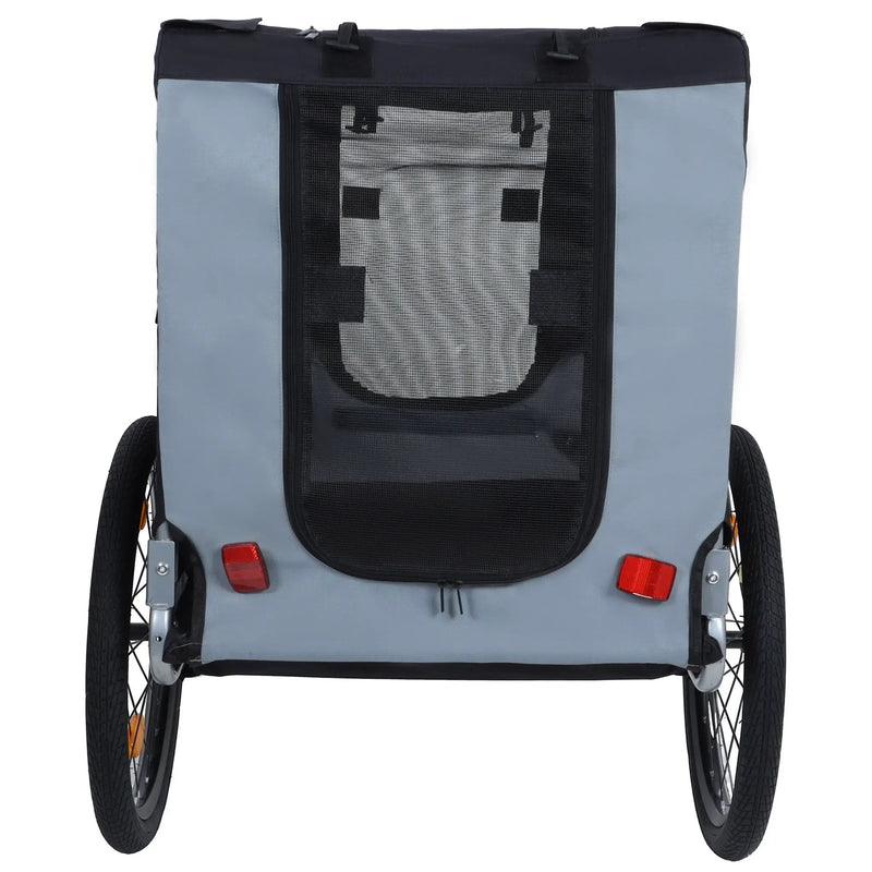 Large Folding Bike Trailer for Dogs – 66LB Capacity All-Terrain Pet Carrier by HouseOfZazla