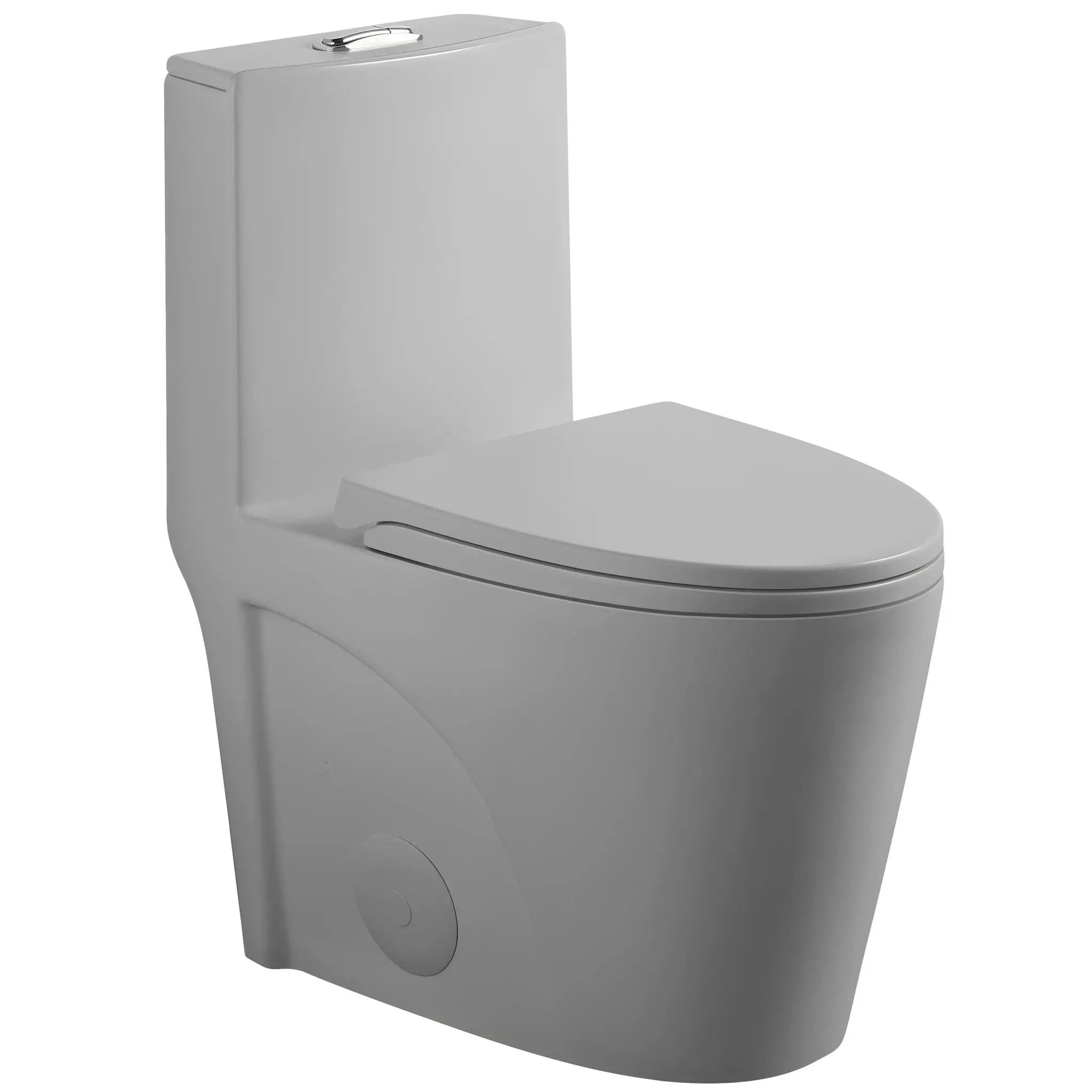 1 Piece Toilet With Tornado Flush, Dual Flush, And ADA Height Comfort Chair by HouseOfZazla