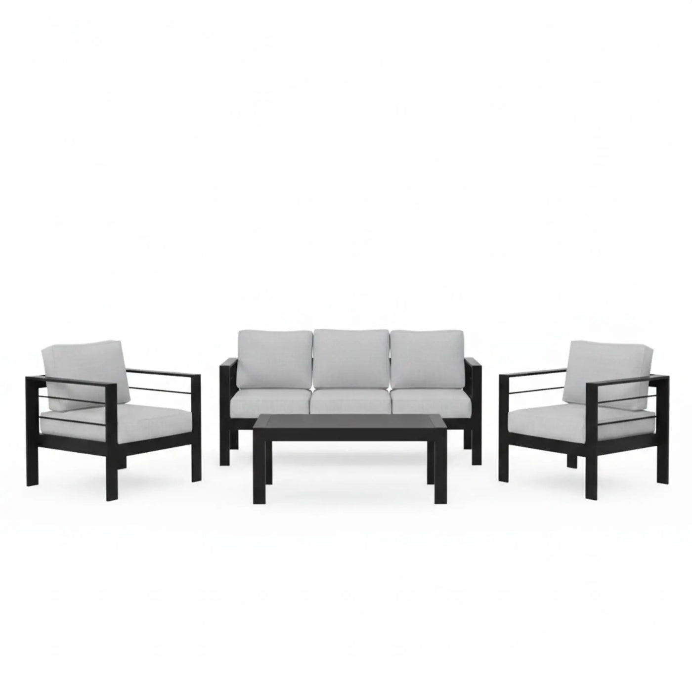 Outdoor Patio Set With All-Weather Thick Cushions by HouseOfZazla