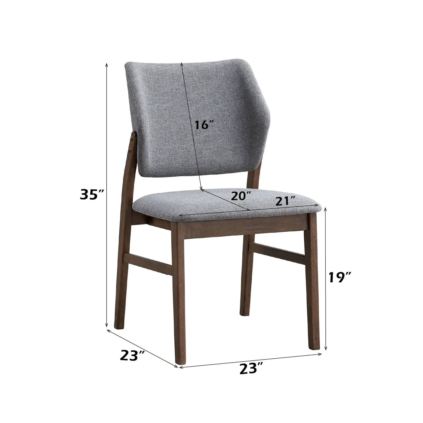 Sarha - Padded Seat Side Chair (Set of 2) by HouseOfZazla