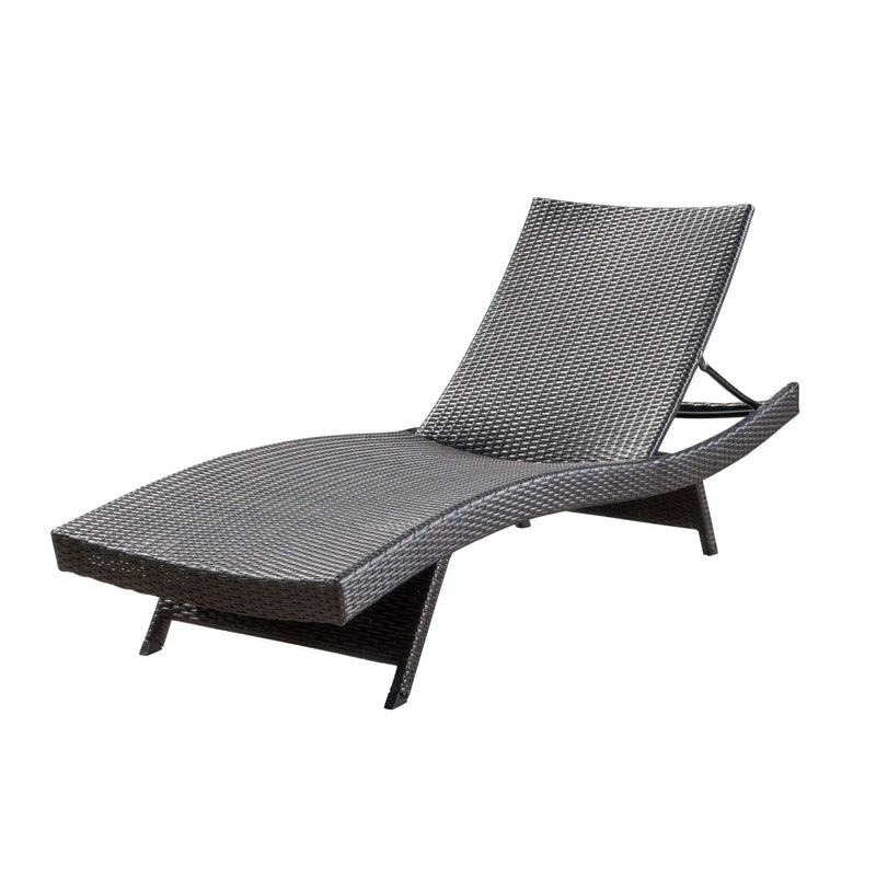 Mysticism Outdoor Chaise Lounge with Adjustable Backrest and Foldable Legs by HouseOfZazla