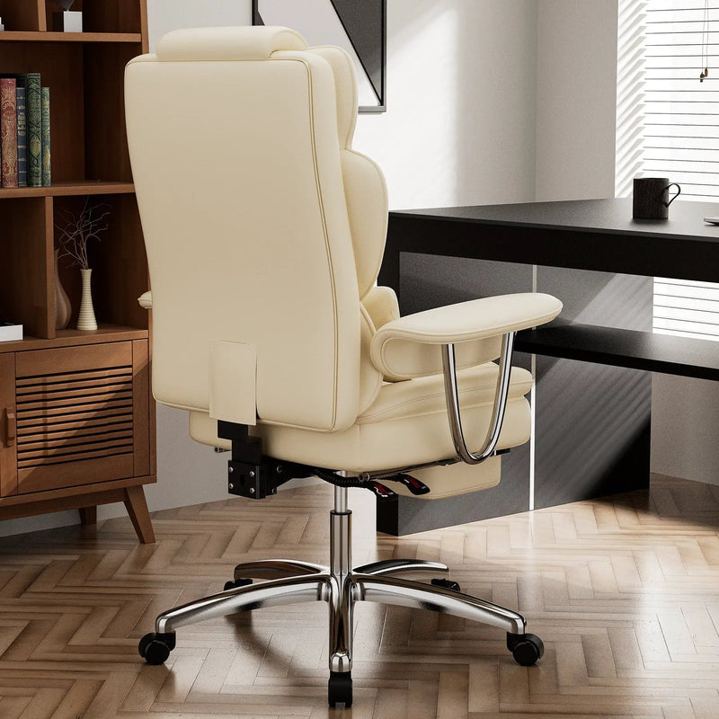 Big and Tall Executive Office Chair with Footrest by HouseOfZazla