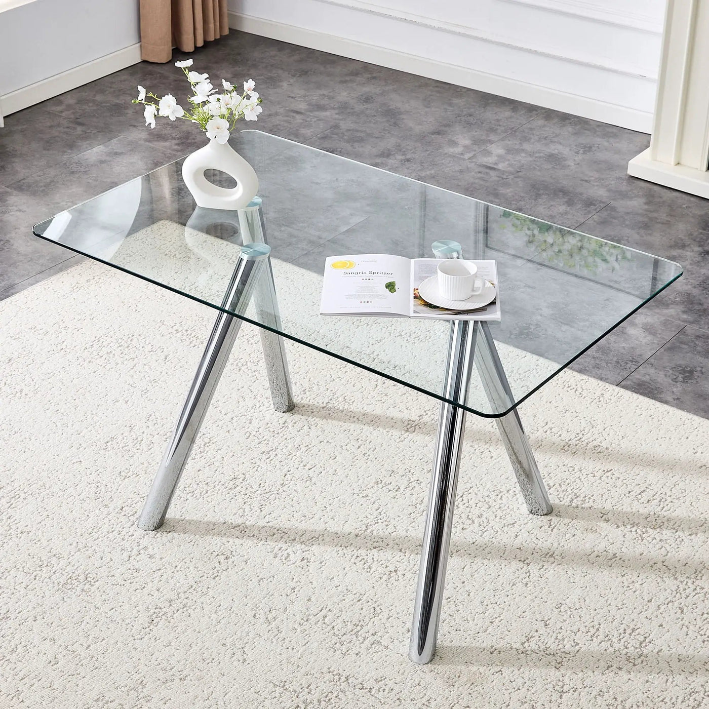 Dining Table With Transparent Surface by HouseOfZazla