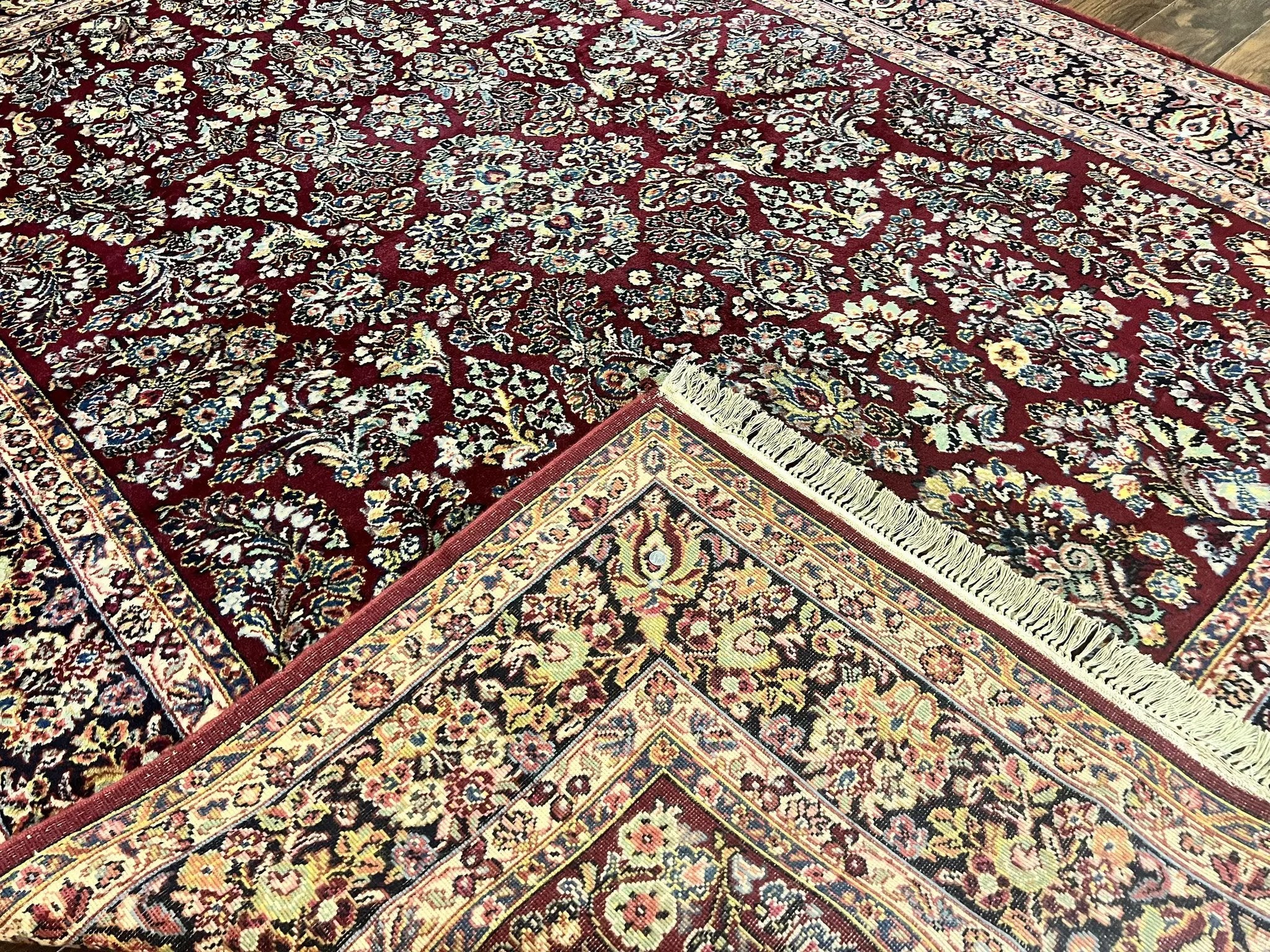 Karastan Rug 9x12 Red Sarouk #785, Wool Karastan Carpet, Discontinued Vintage, Original 700 Series, Karastan Area Rug by Jewel Rugs