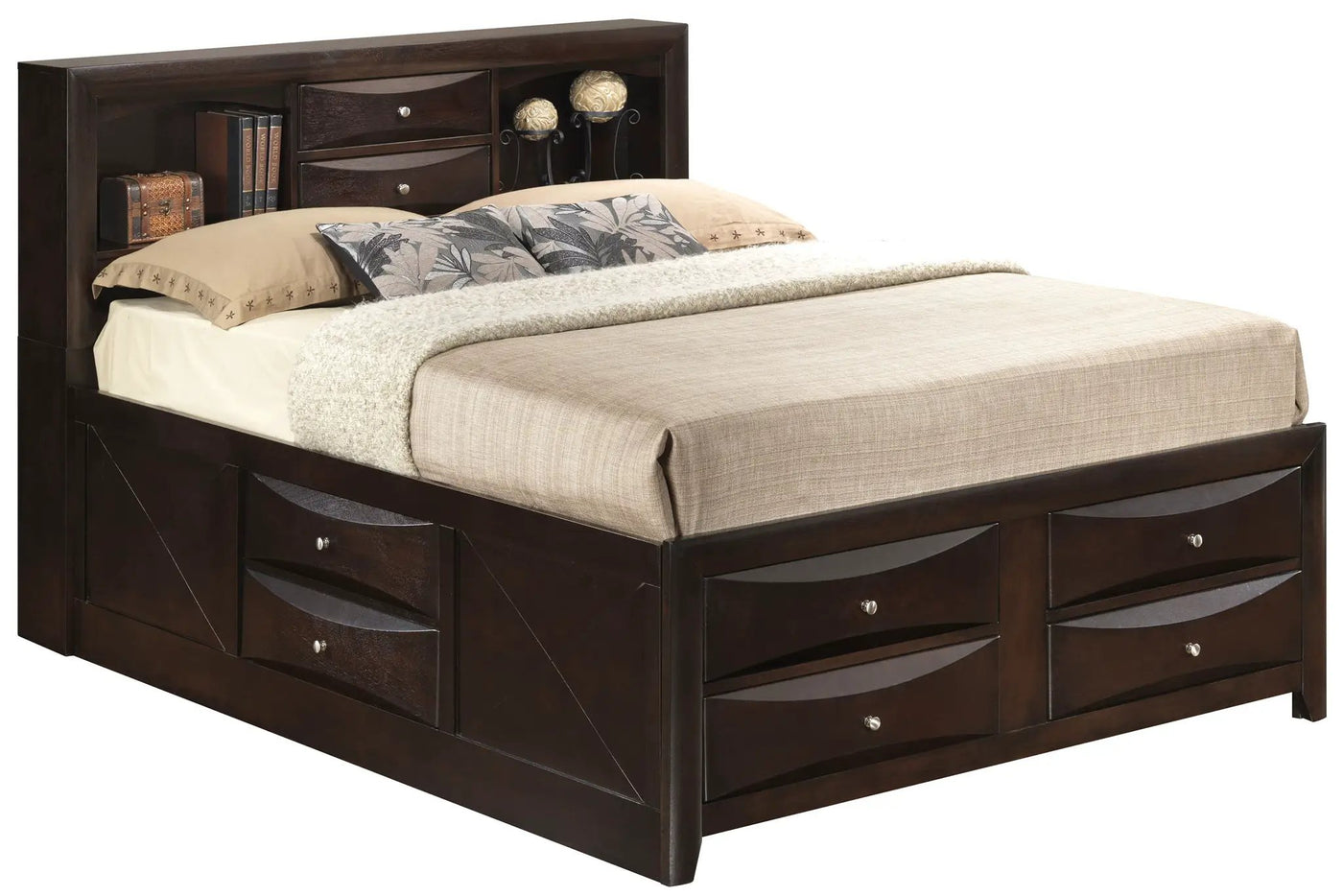 Marilla - Storage Bed With Bookcase Headboard by HouseOfZazla