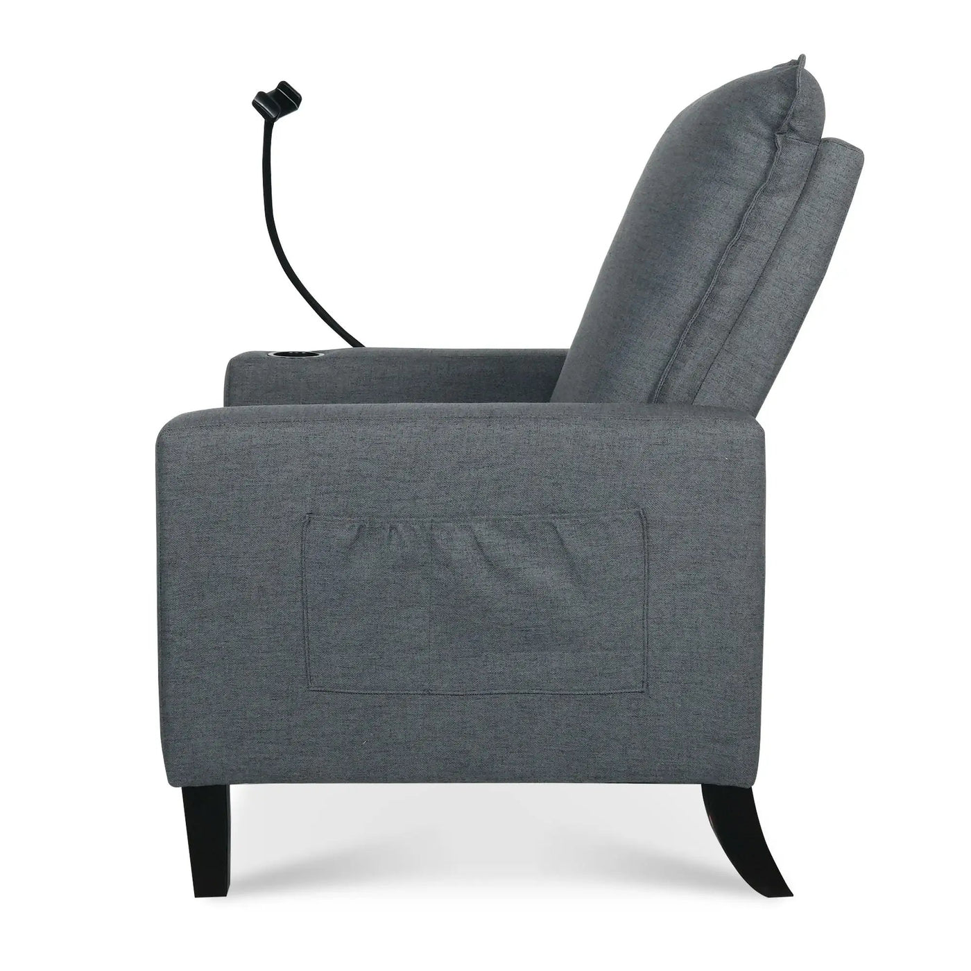 Recliner Chairs For Adults, Adjustable Recliner Sofa With Mobile Phone Holder & Cup Holder, Modern Reclining Chairs Fabric Push Back Recliner Chairs For Living Room, Bedroom by HouseOfZazla