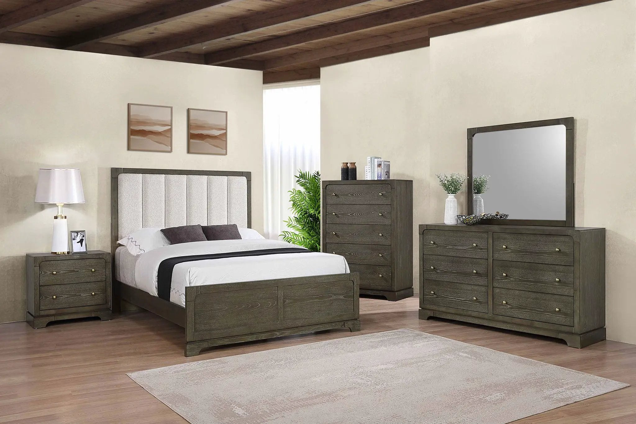Gran Park 5-piece Queen Bedroom Set Dark Cocoa by Unique Piece Furniture