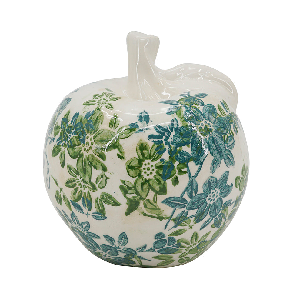 Floral Ceramic Pear and Apple Decor Set with Elegant Ivory Finish, photo 5 of 10