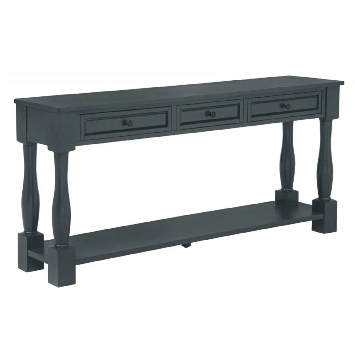 Long Console Table With Drawers And Shelf by HouseOfZazla
