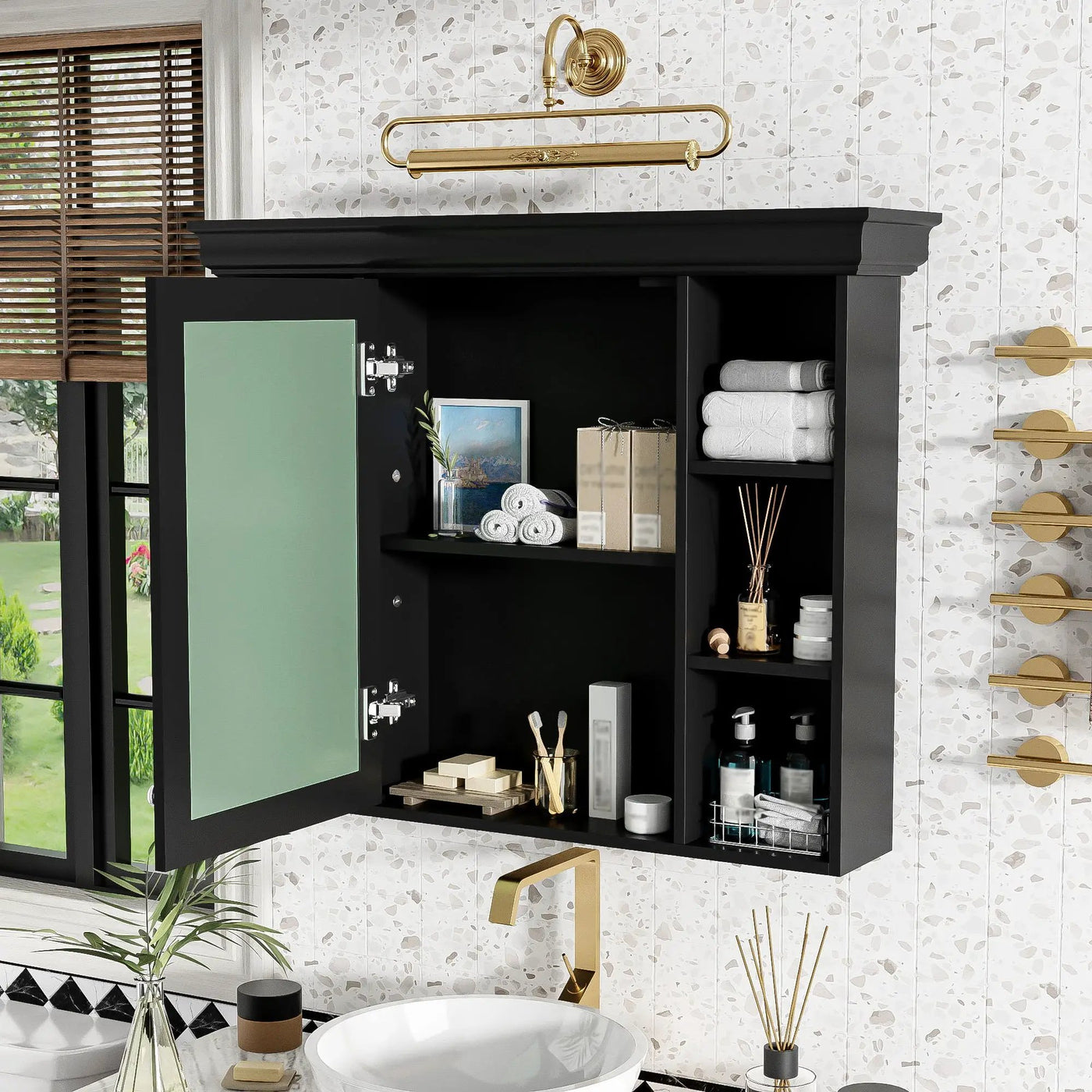 Wall Mounted Bathroom Storage Cabinet With Mirror Door by HouseOfZazla