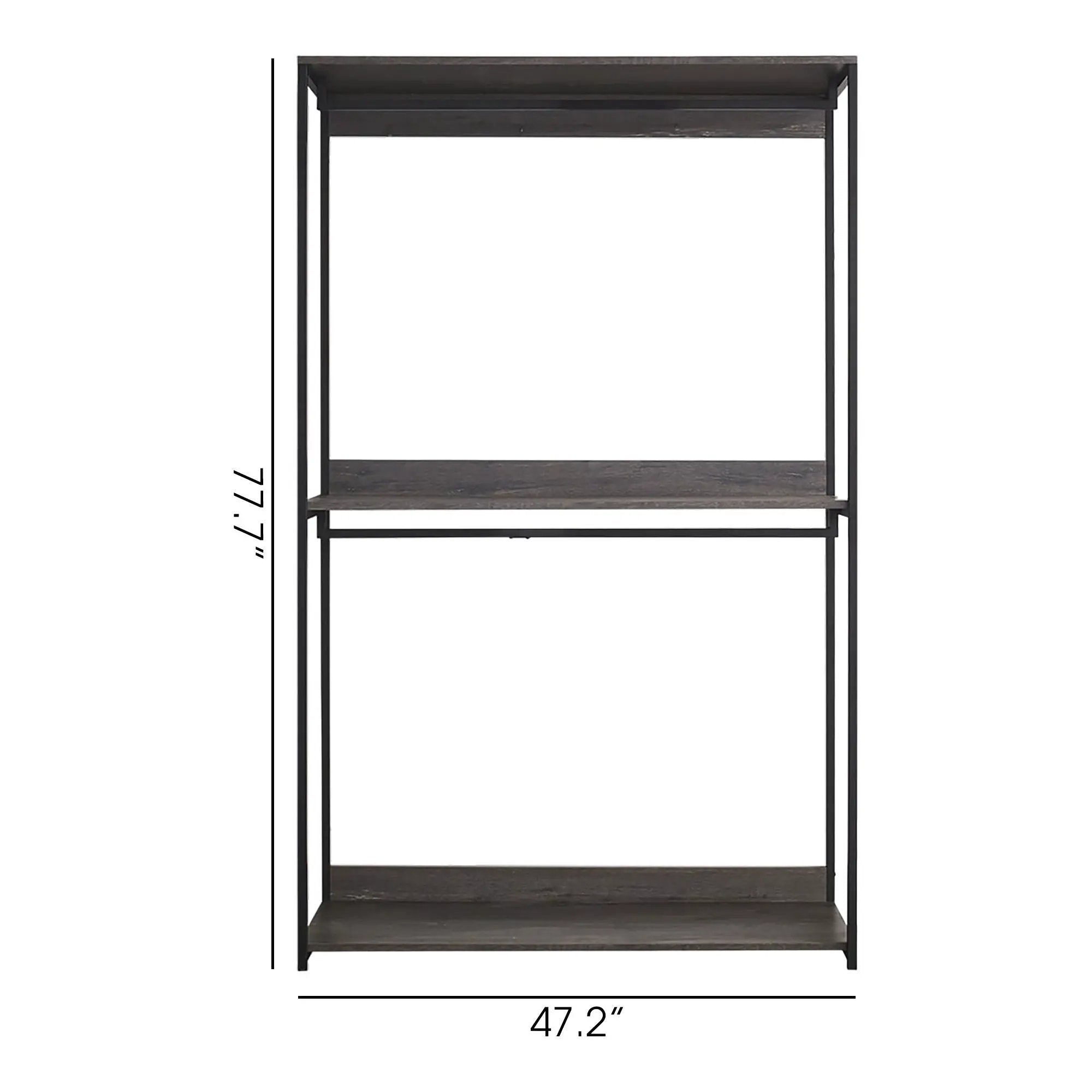 Monica - Farmhouse Industrial Wood Walk In Closet by HouseOfZazla