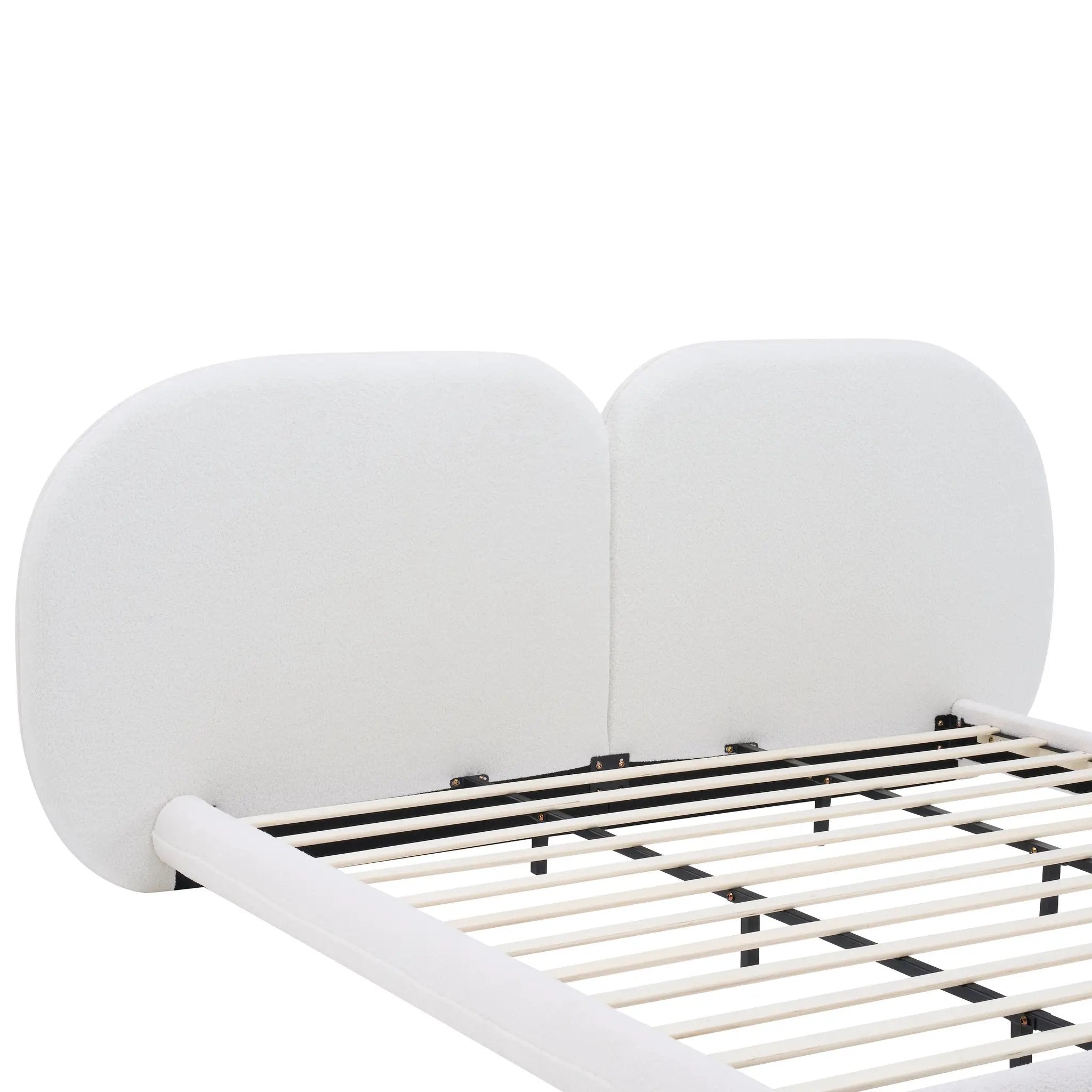 Extra Thick Upholstered Platform Bed Frame by HouseOfZazla