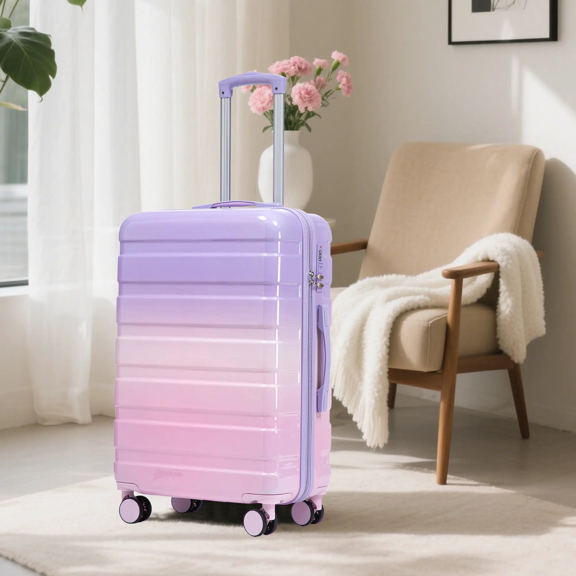 20'/24'/28' 3-Piece PC Spinner Wheel Luggage Set by HouseOfZazla