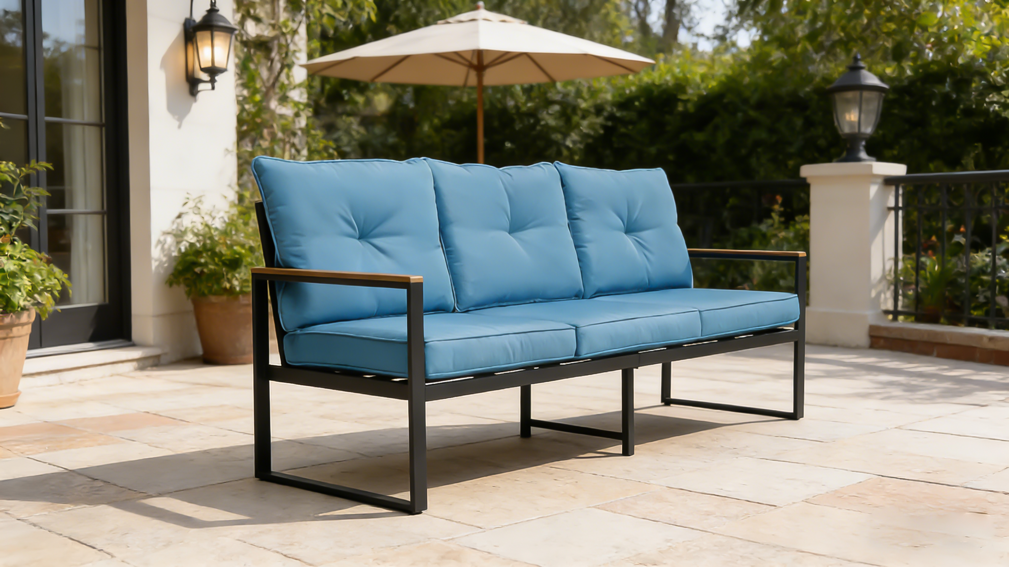 Oversized Steel Outdoor Conversation Set by HouseOfZazla