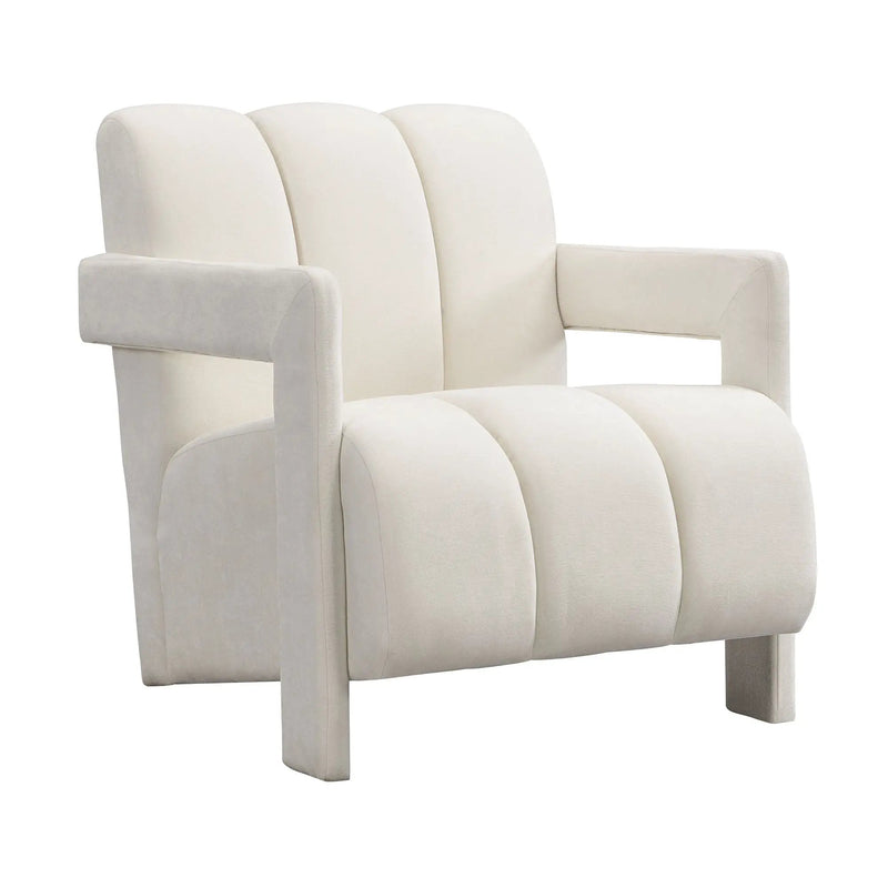 Modern Minimalist Leisure Armchair With L Shaped Armrests by HouseOfZazla