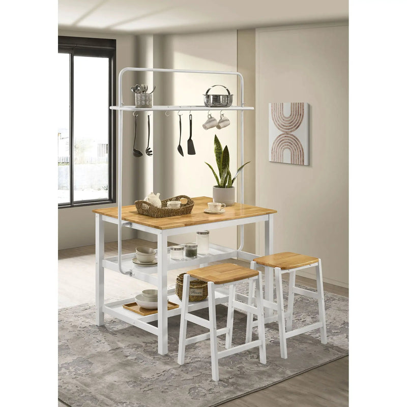 Cowichan - Backless Counter Stool (Set of 2) - White by HouseOfZazla