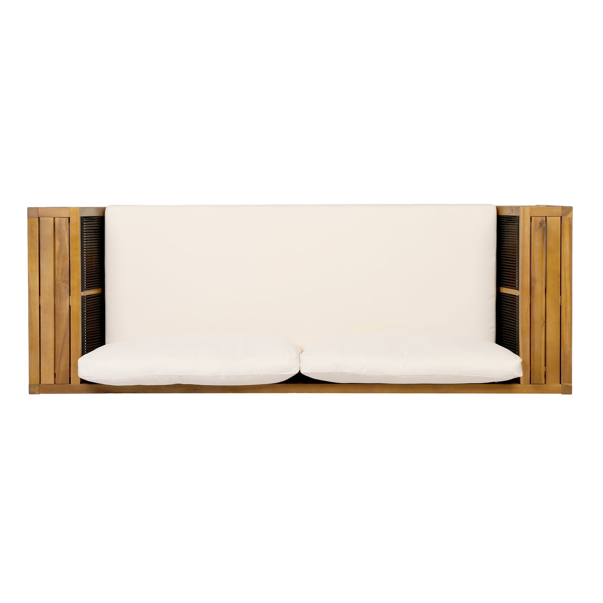 Teak Finish Acacia Wood Outdoor Daybed Sofa Set, photo 7 of 10