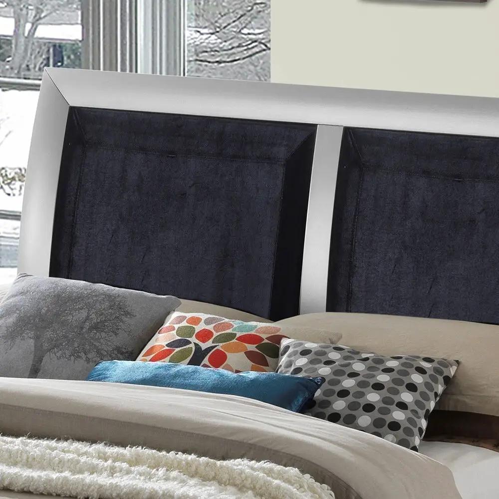 Padded Headboard Design Panel Bed by HouseOfZazla