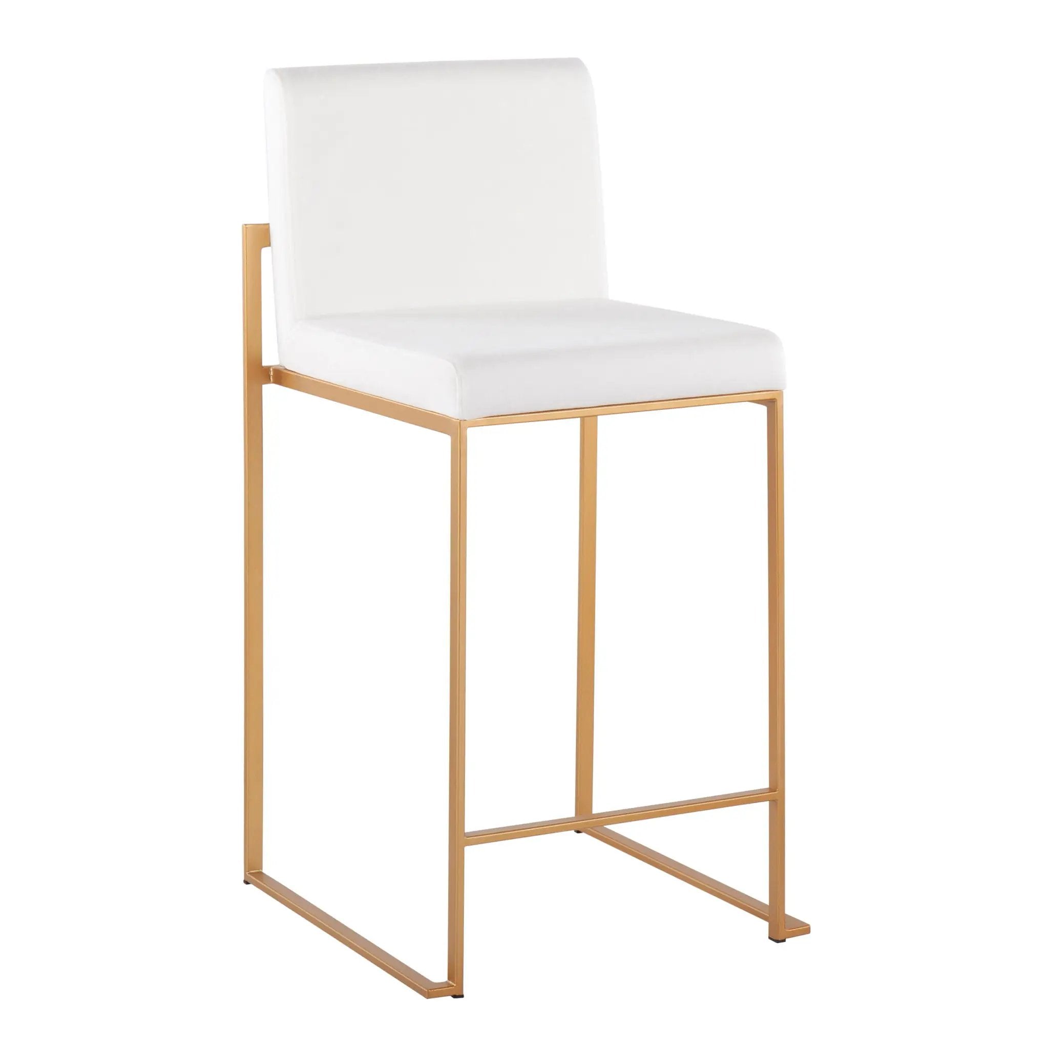 Fuji - Contemporary High Back Stylish Counter Stool by HouseOfZazla