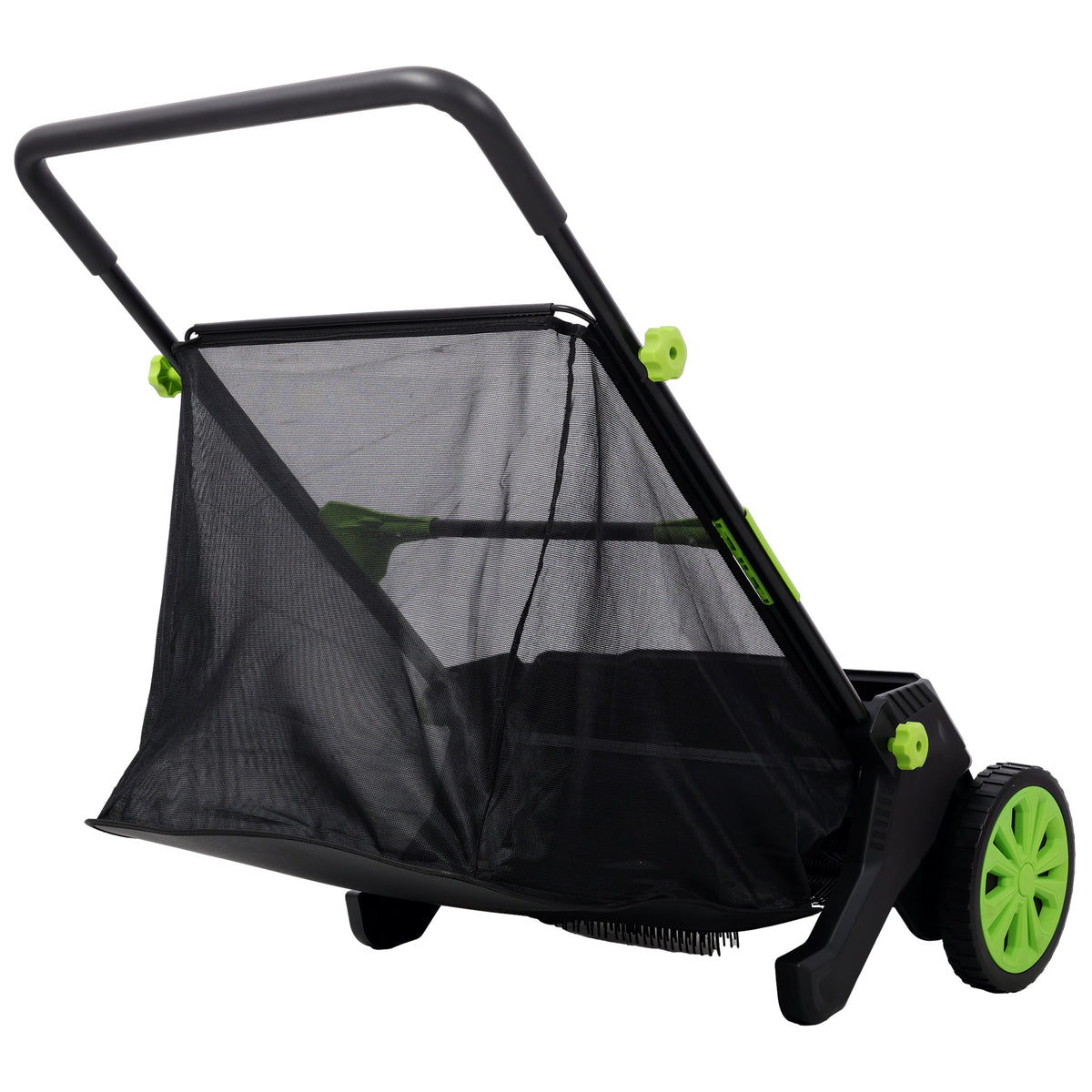 Hand Push Lawn Sweeper - 21 Inch Leaf & Grass Collector, photo 2 of 9