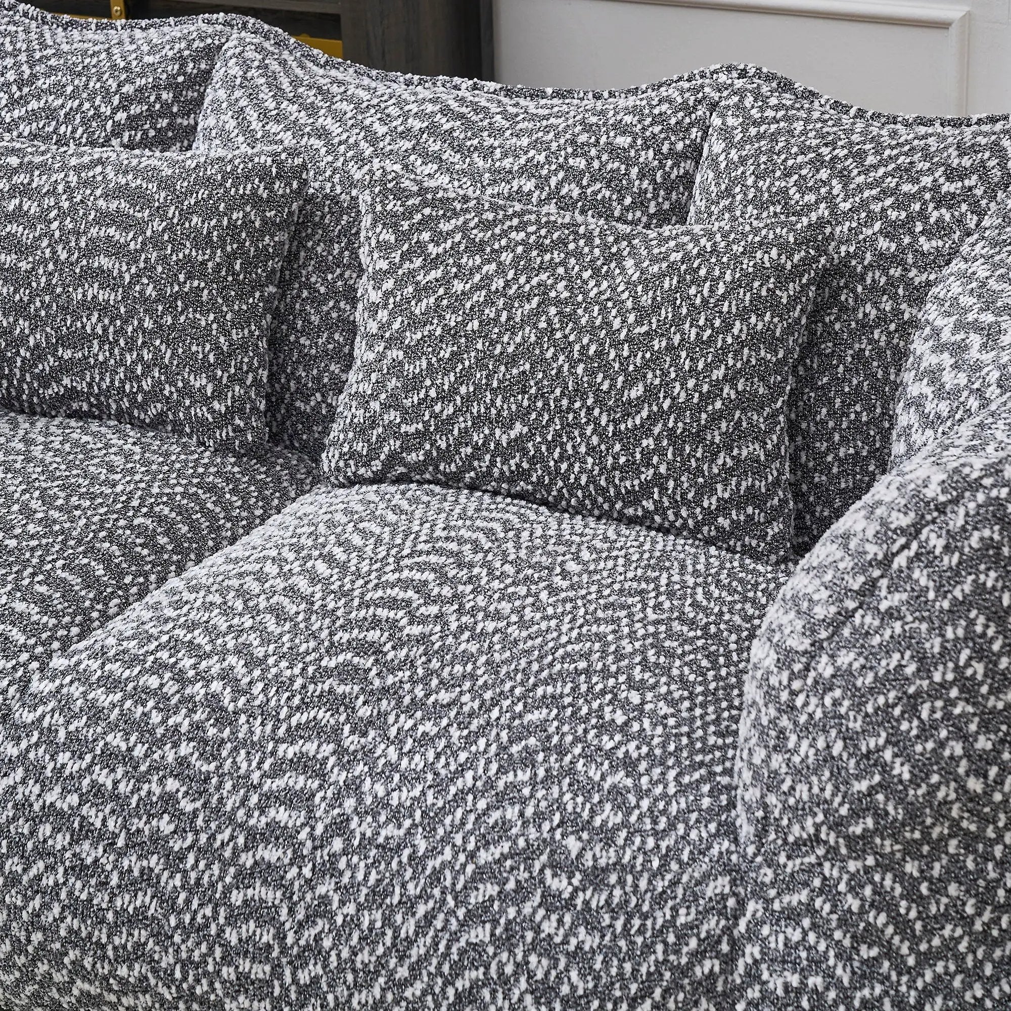 Comfortable Dual Beanbag Chair With High Resilience Foam Core For 2 People by HouseOfZazla