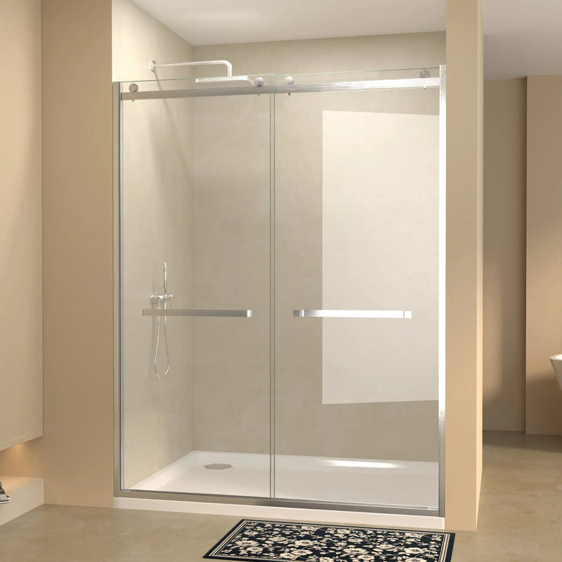 56-60 in.W x 76 in.H Semi-Frameless Sliding Shower Door by HouseOfZazla
