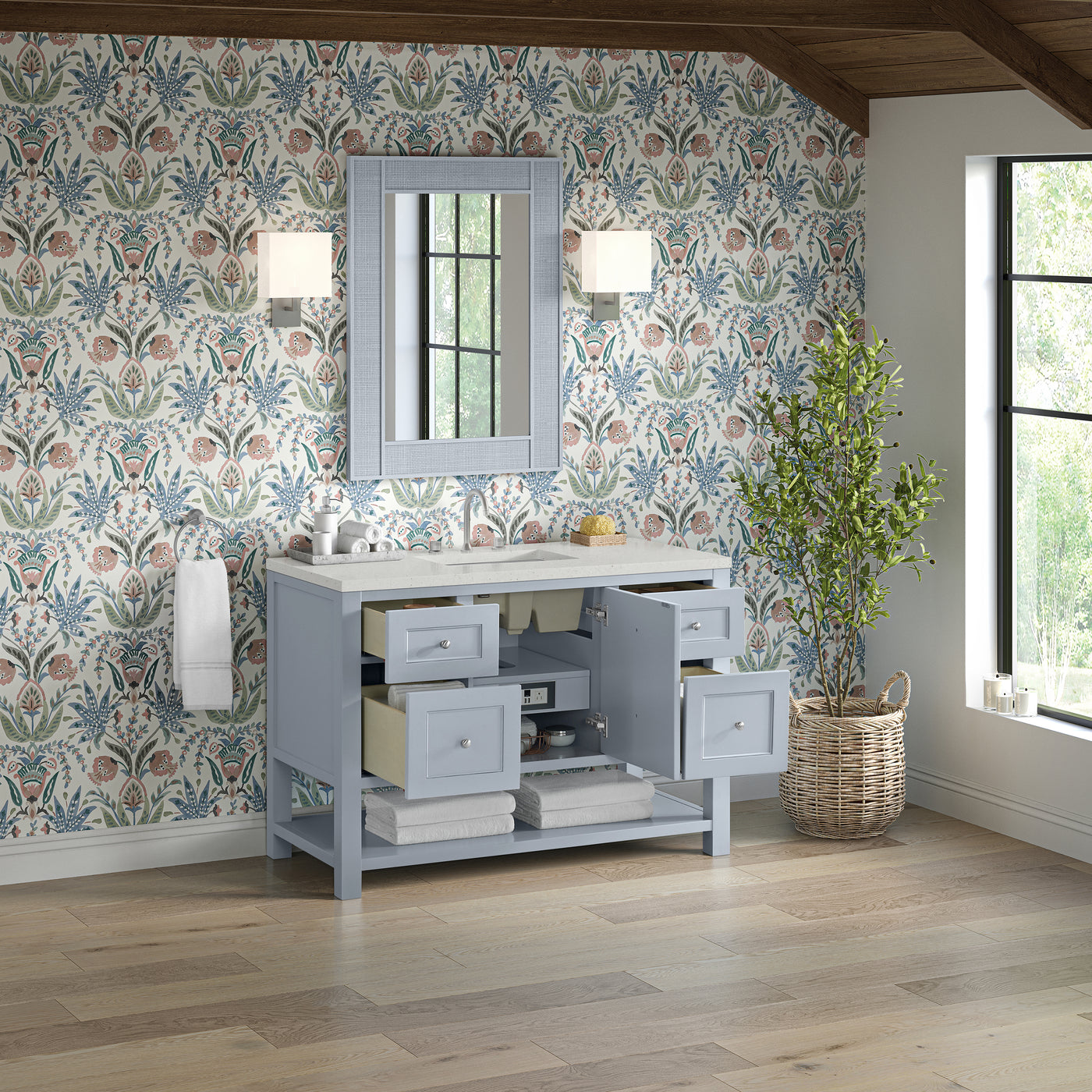 James Martin Breckenridge 48" Single Bathroom Vanity, Serenity Blue, view 27