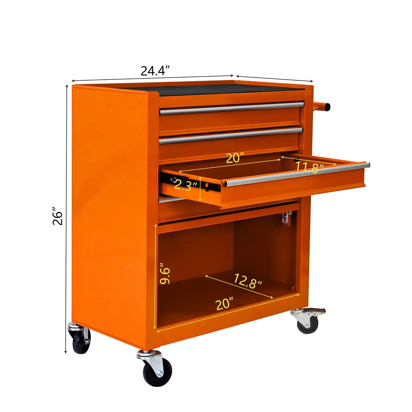 4 Drawers Multifunctional Tool Cart With Wheels by HouseOfZazla