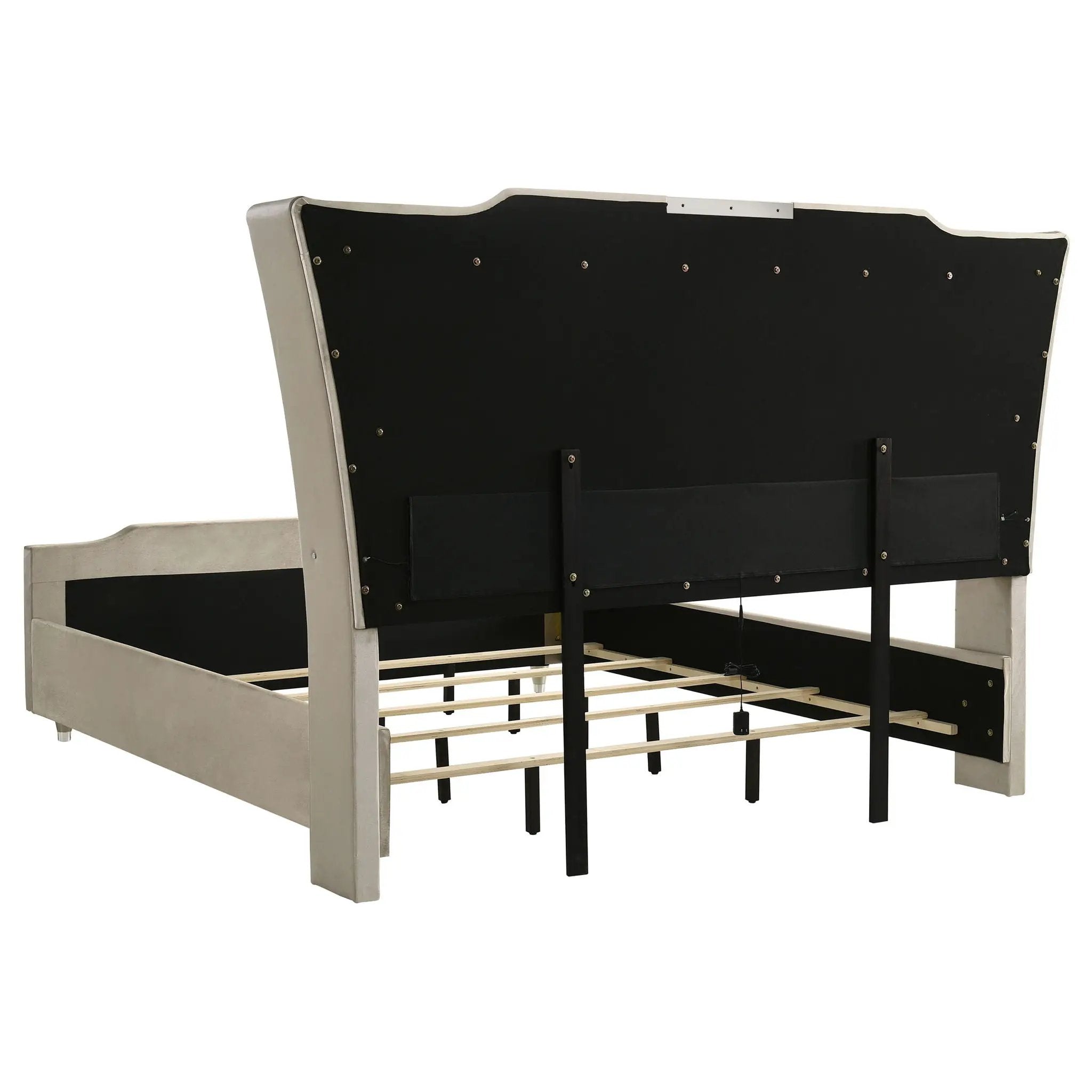 Lorient 4-piece Eastern King Bedroom Set Ivory and Camel by Unique Piece Furniture