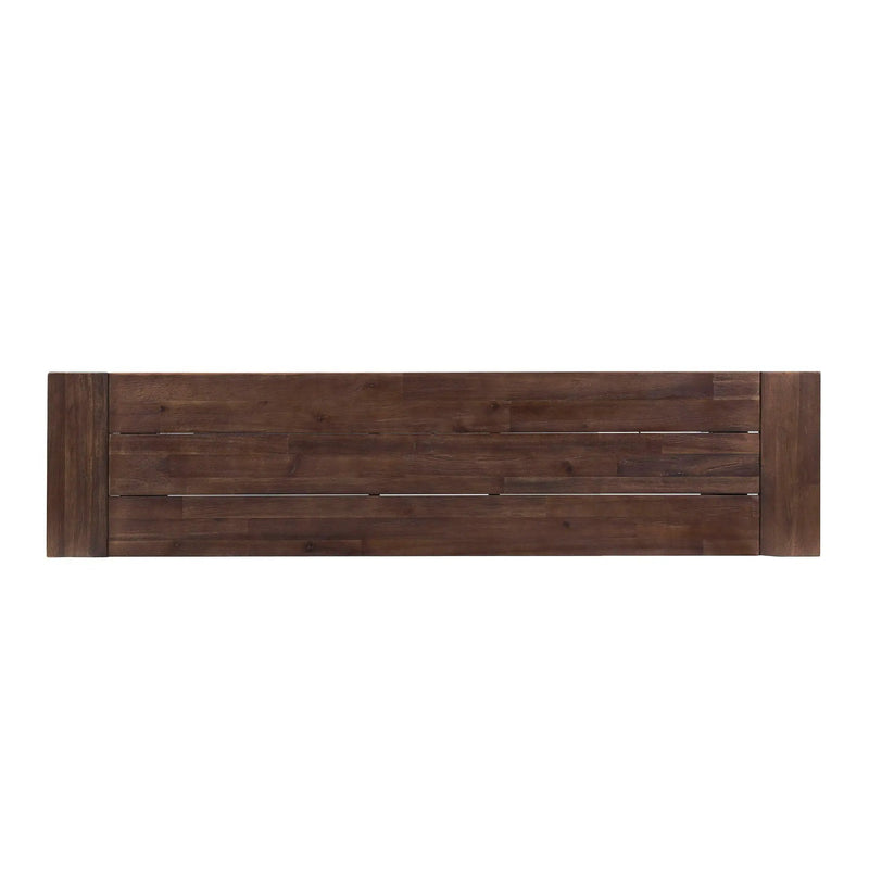 Tranquilizer Outdoor Acacia Wood Bench With Slat Panel Design by HouseOfZazla