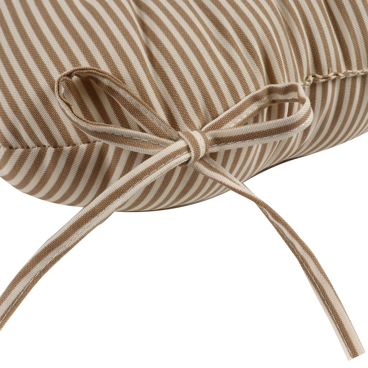 Outdoor Chair Cushions Set of 2 - Beige Striped, photo 5 of 10