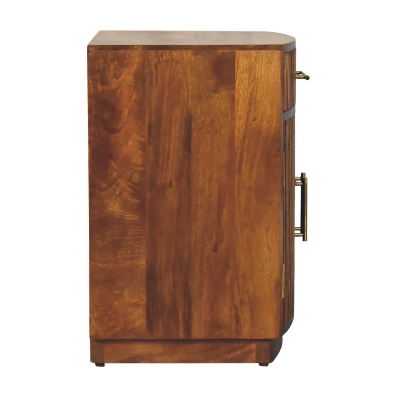 Solid Wood Milan Fluted Bedside Cabinet by HouseOfZazla