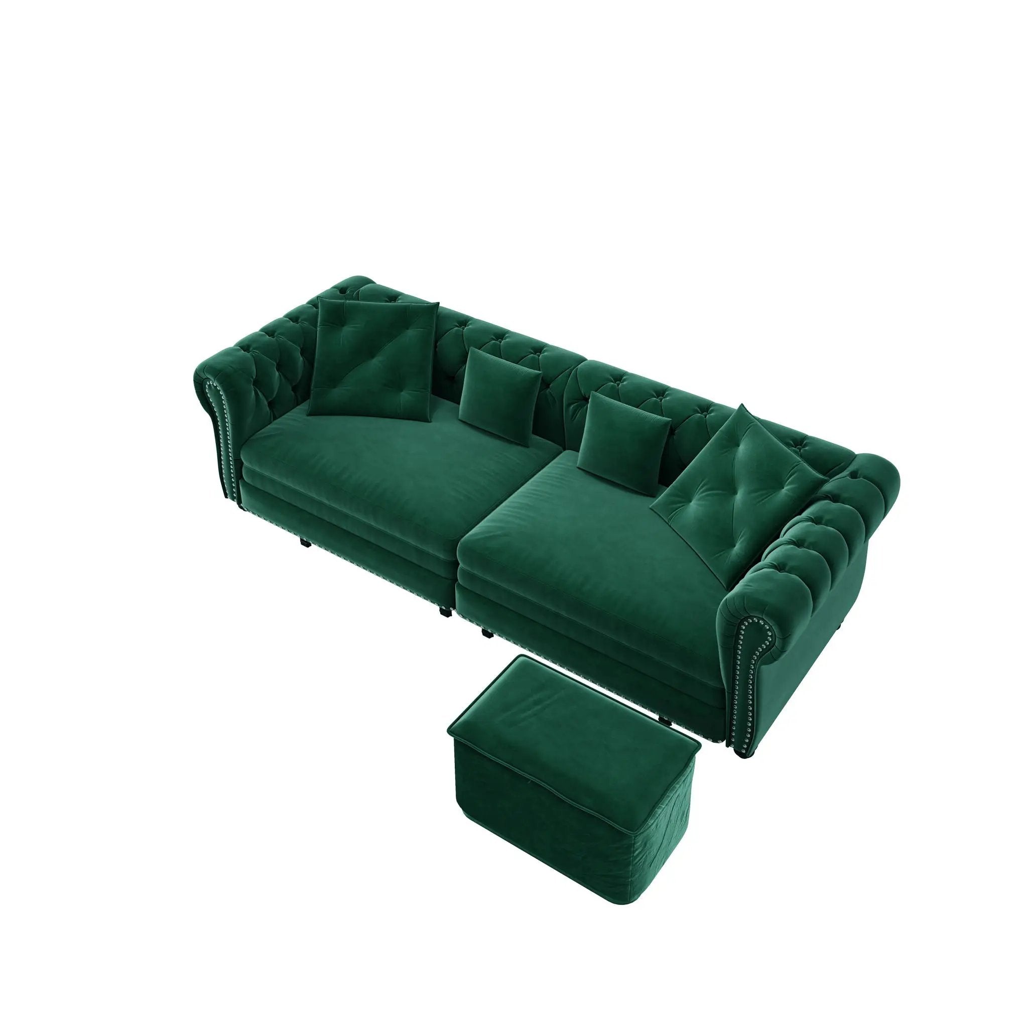 3 In 1 Pull Out Sofa Bed With Movable Ottoman by HouseOfZazla