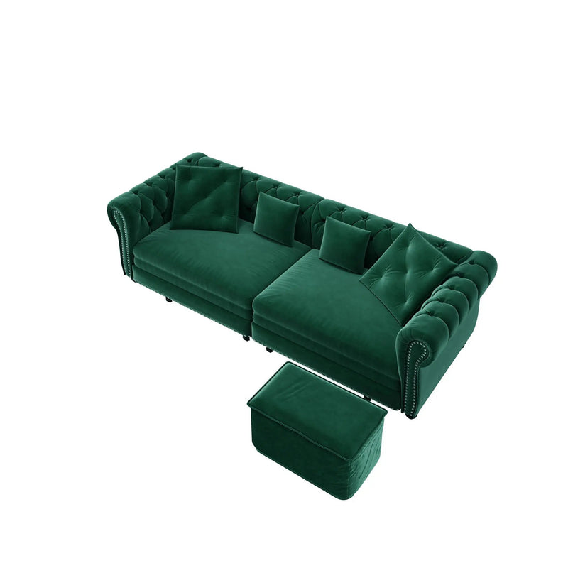 3 In 1 Pull Out Sofa Bed With Movable Ottoman by HouseOfZazla