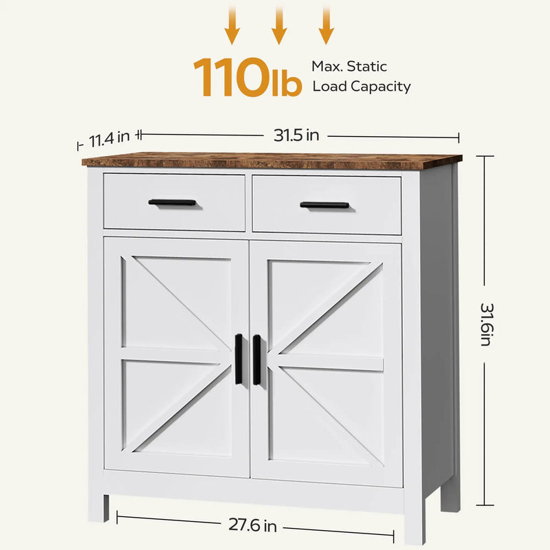 Modern Farmhouse Kitchen Storage Cabinet by HouseOfZazla