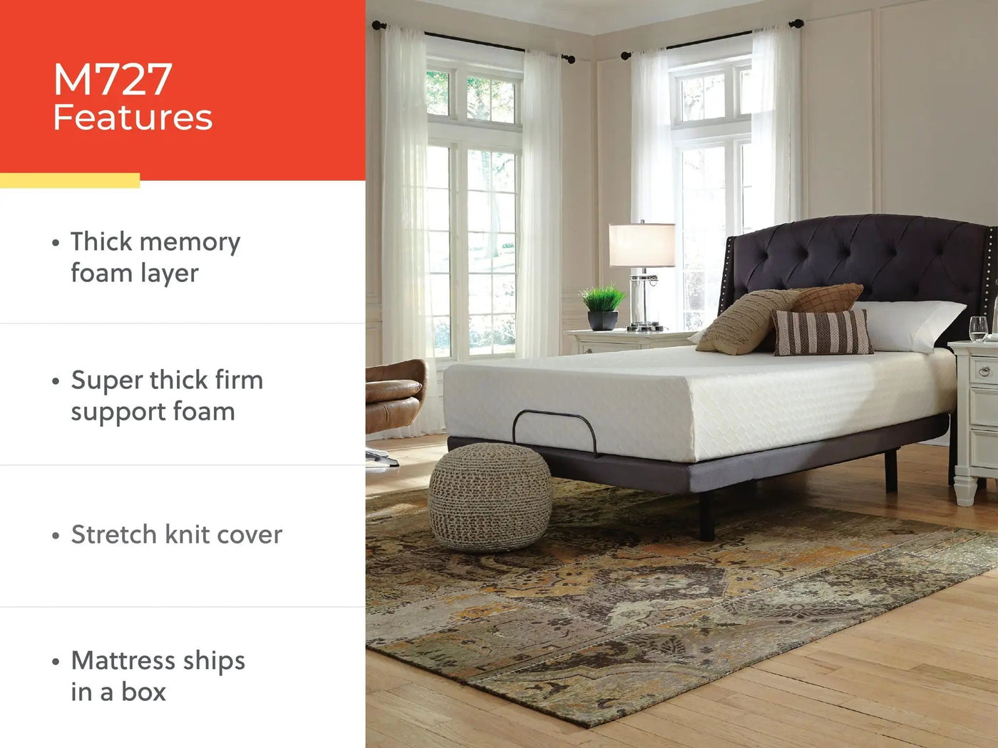 Chime 12 Inch Memory Foam - Memory Foam Mattress by Unique Piece Furniture