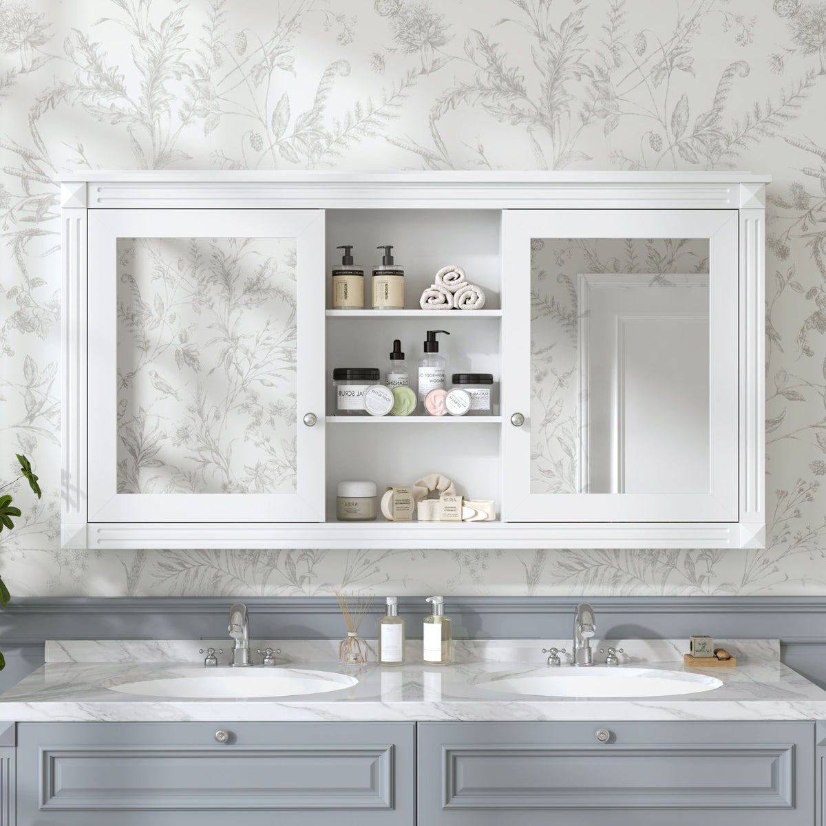 Modern Wall-Mount 2 In 1 Mirror Cabinet, photo 20 of 28