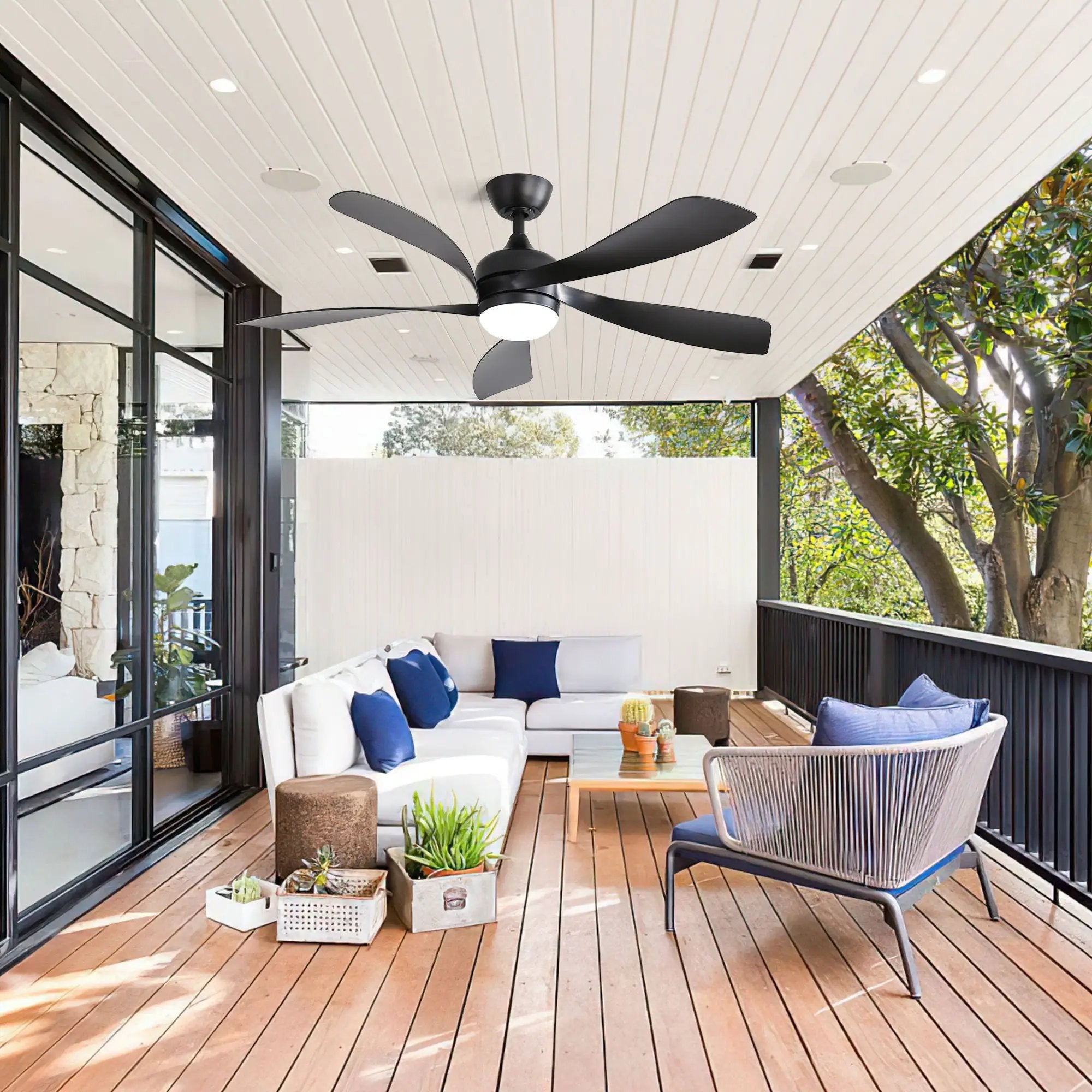 Ceiling Fan & DC Motor And Integrated Light by Unique Piece Furniture