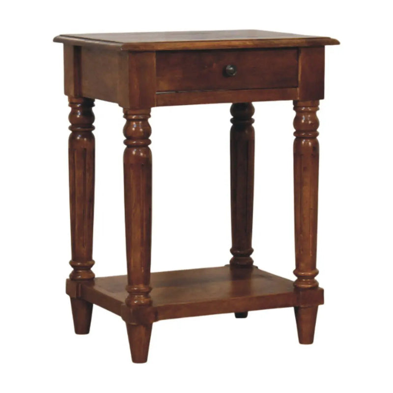 Turned Legs Drawer Table by Unique Piece Furniture