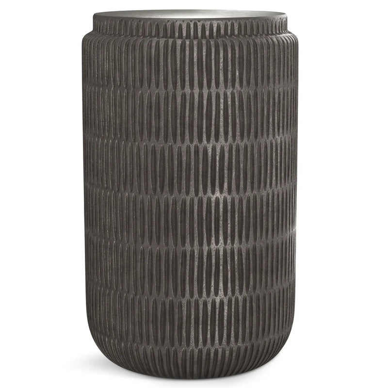 Juno - Cast Aluminum Side Table - Black by HouseOfZazla