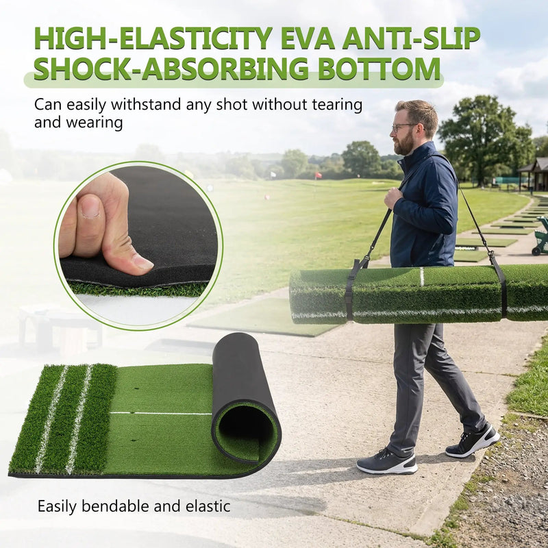5'x4' Golf Hitting Mat with Guide Line by HouseOfZazla